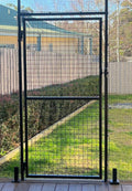 Black mesh gate – 1820mm high x 880mm wide - Cat Enclosure Supplies