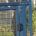 Black mesh gate – 1820mm high x 865mm wide - Cat Enclosure Supplies